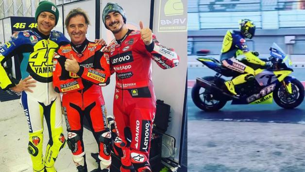 O Rossi ξανά στην πίστα με μοτοσυκλέτα 