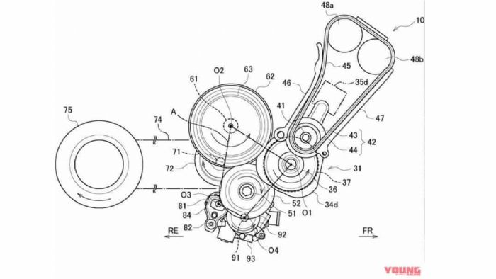 Δύο από τα σχέδια του εν λόγω κινητήρα της Suzuki, φερόμενου ως νέου για το επόμενο GSX-R 1000. 