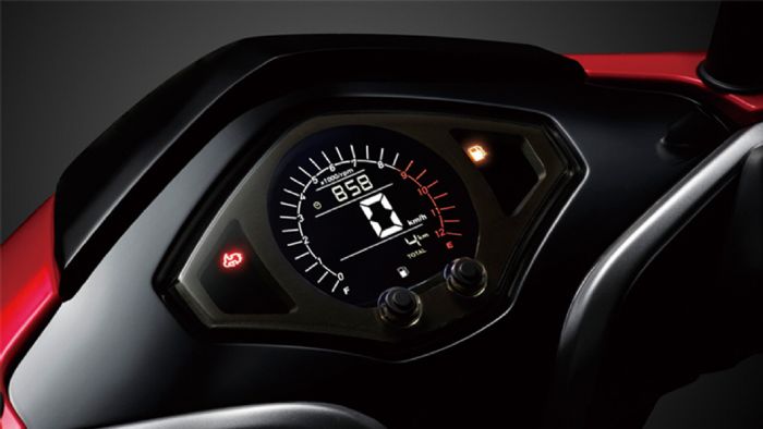 Πίνακας οργάνων τύπου LCD. 