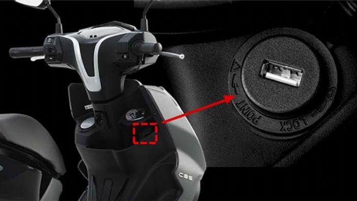 Θύρα παροχής ρεύματος USB.