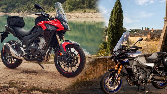 Honda CB500X και Yamaha Tracer 9 GT διεκδικούν την κορυφή στις ταξινομήσεις μοτοσυκλετών του 2022.