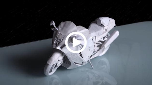 VIDEO: Hayabusa κατασκευασμένη από χαρτί με απίστευτη λεπτομέρεια 