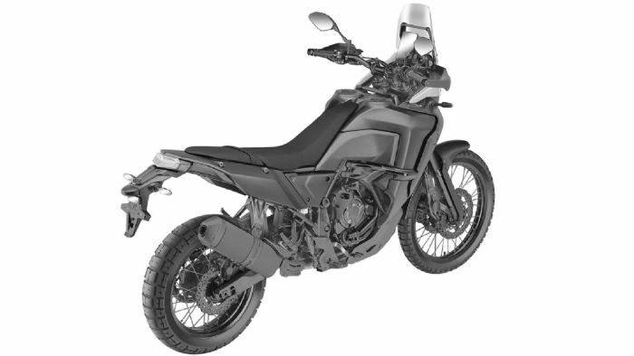 Διάφορες όψεις του επερχόμενου Yamaha Tenere 700 Raid.