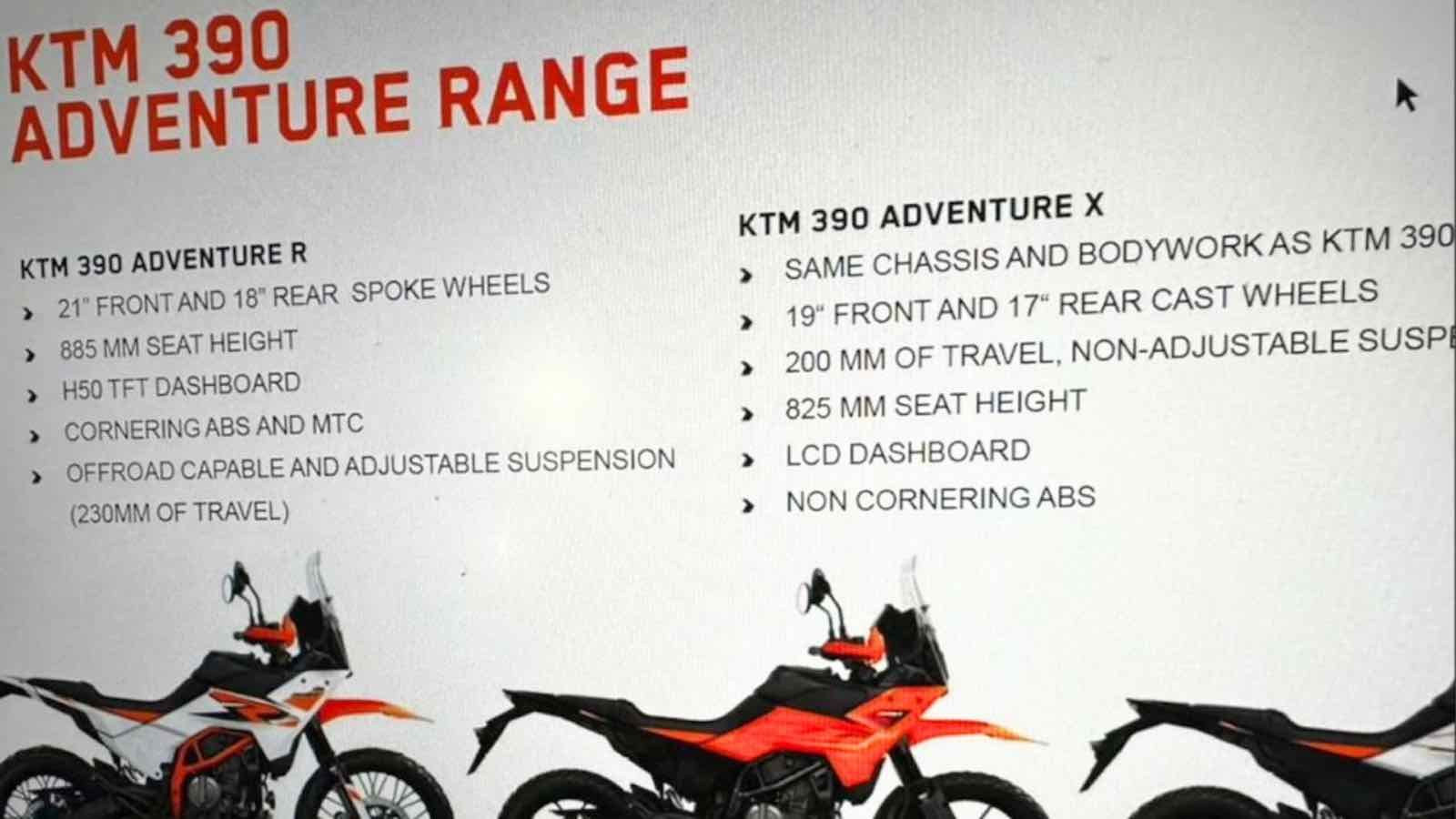 Διέρρευσαν και οι νέες εκδόσεις της ΚΤΜ 390 Adventure 