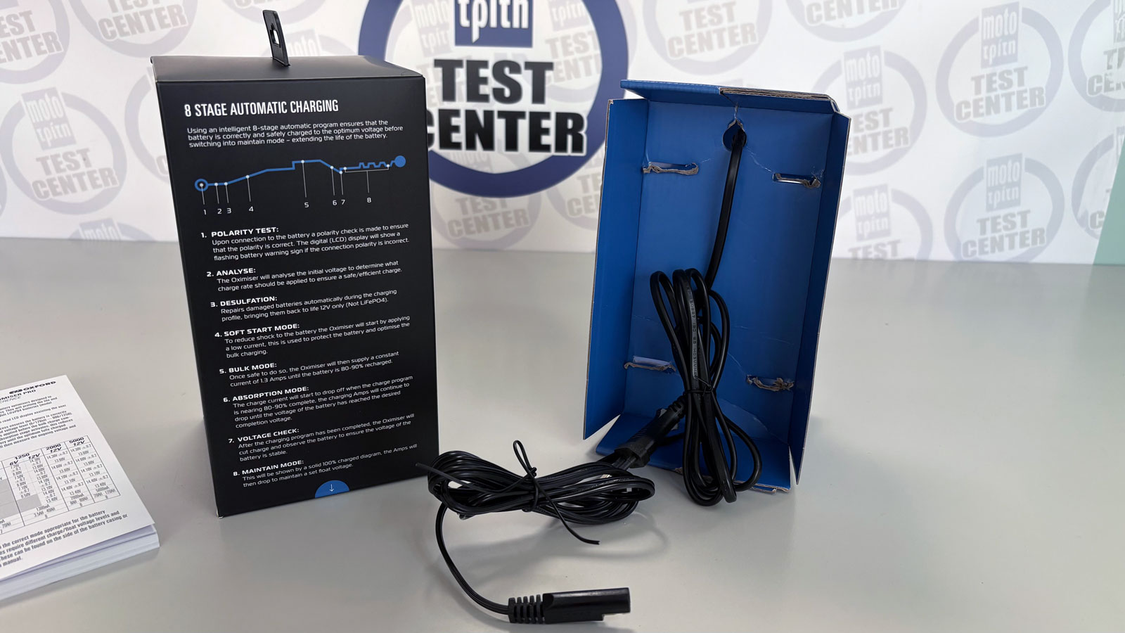 Test Oxford Oximiser Pro & Battery monitor: Για εύκολη φόρτιση και παρακολούθηση της μπαταρίας.