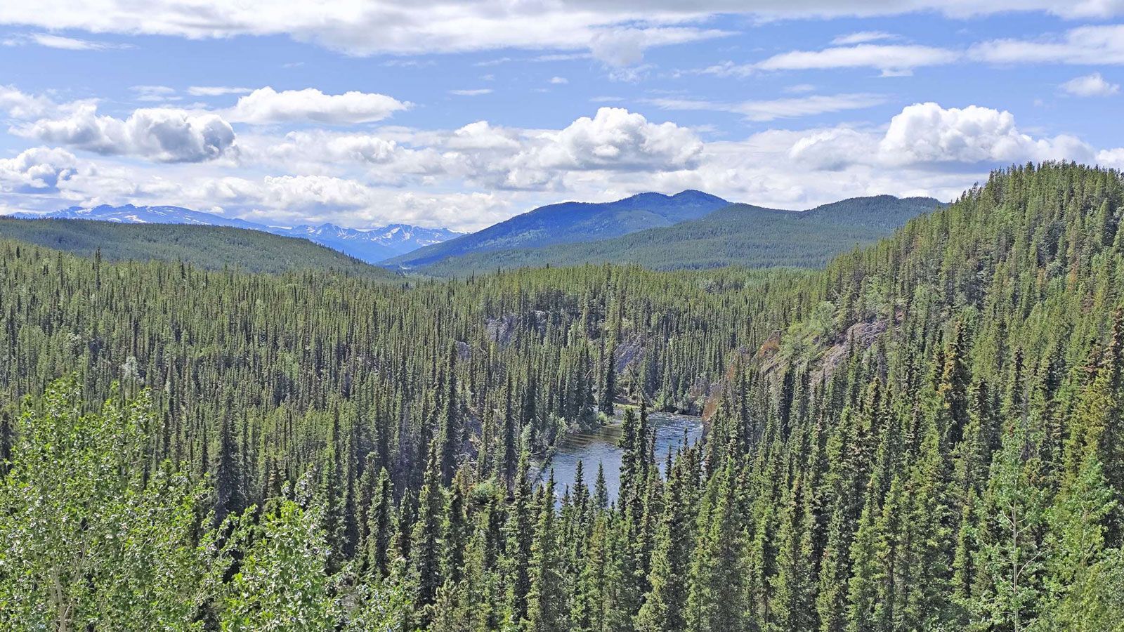 Η κατασκευή του Alaska Highway ξεκίνησε στις 9 Μαρτίου 1942 ως απάντηση στον φόβο ιαπωνικής εισβολής κατά τον Β΄ Παγκόσμιο Πόλεμο. Μέσα σε μόλις 8 μήνες και 12 μέρες, περίπου 20.000 στρατιώτες από ΗΠΑ