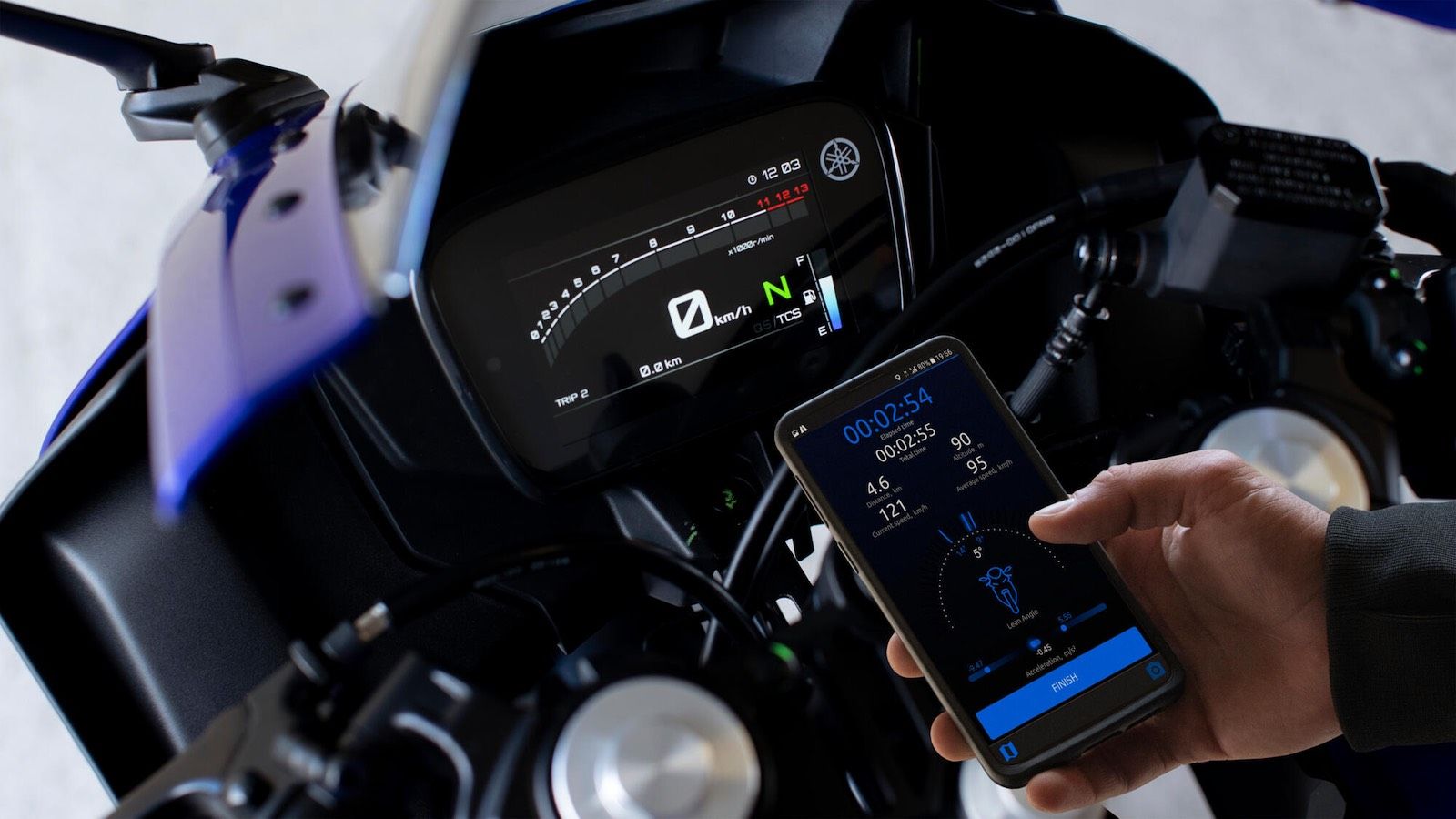 Υamaha R125 2025: Μέτρηση κλίσης, νέα χρώματα και Euro5+