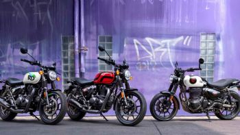 Royal Enfield Hunter 350 2025:  SHOWA   