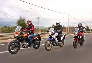 Honda Transalp 700 vs Kawasaki Versys 650 vs Suzuki V-Strom 650