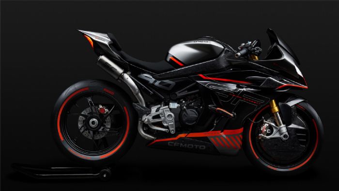 Η δεξιά όψη του CFMOTO supersport concept.