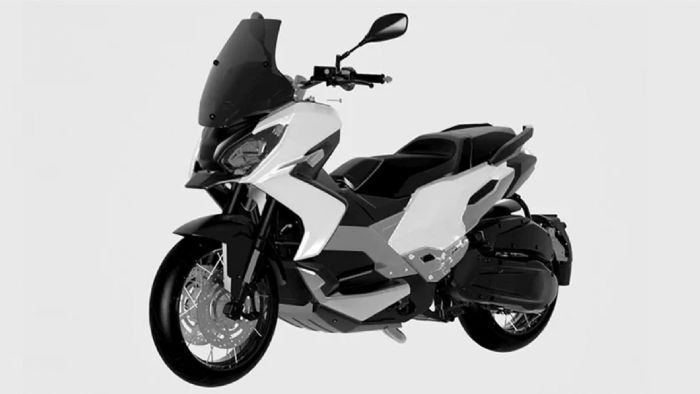 Εικόνες από τo νέο scooter που κατοχύρωσε η Peugeot. 