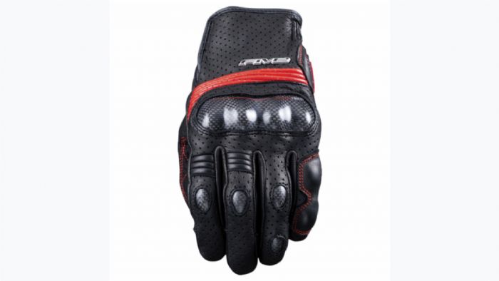 Γάντια Five Sport City Carbon μαύρo-κόκκινο