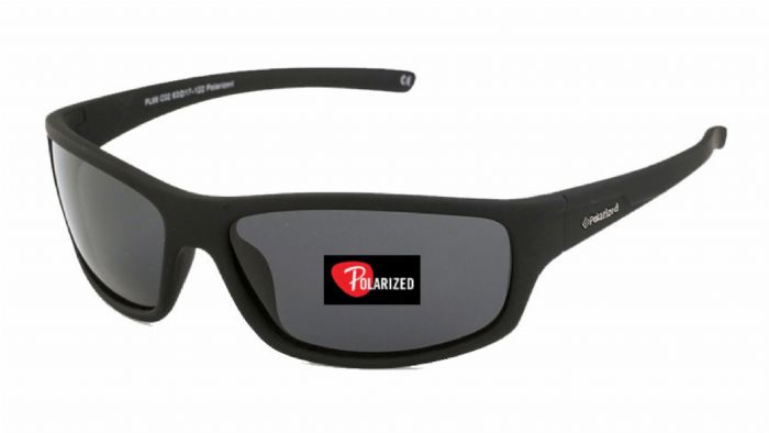 PL66 Unisex γυαλιά ηλίου σε µαύρο µατ χρωµατισµό µε Smoke ζελατίνα