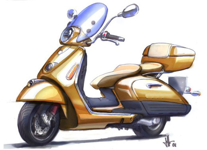 Vespa 500;