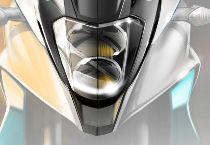 Δεύτερο σκίτσο από το νέο V4 μοντέλο της Honda Δεύτερο σκίτσο από το νέο V4 μοντέλο της Honda