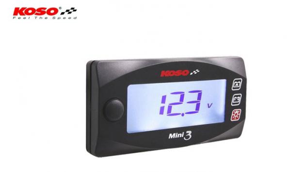 Ψηφιακό αμπερόμετρο και βολτόμετρο Koso με φωτισμό Ψηφιακό αμπερόμετρο και βολτόμετρο Koso με φωτισμό