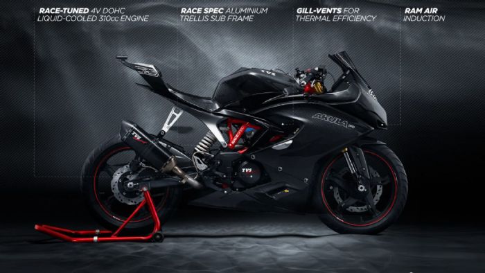 Το TVS Apache στην οριστική του μορφή
