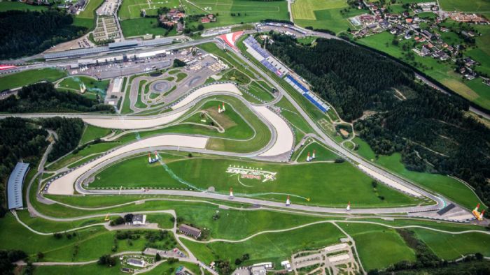 Η Red Bull Ring, σε αεροφωτογραφία. Η Red Bull Ring, σε αεροφωτογραφία.