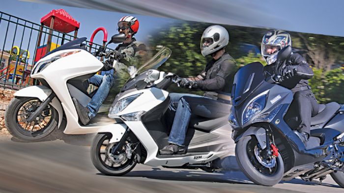Τρία scooters που ανταγωνίζονται σκληρά για την καλύτερη απόδοση σε όλους τους τομείς! 
