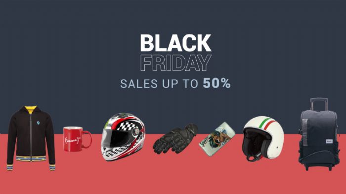 Γνήσια είδη ένδυσης και αξεσουάρ Piaggio έως 50% φθηνότερα