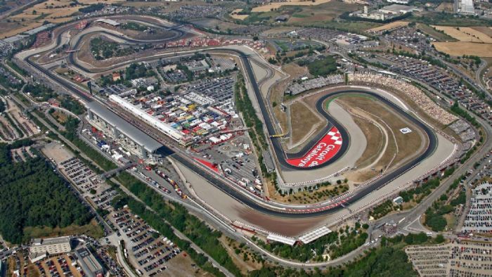 Η Καταλανική πίστα απο ψηλά Η Καταλανική πίστα απο ψηλά