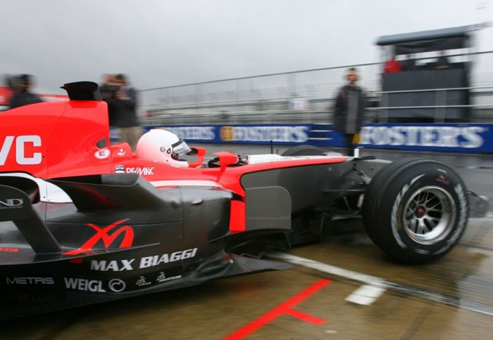 Ο Biaggi οδήγησε μια Toyota F1