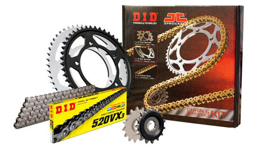 Σετ κίνησης D.I.D – JT με χρυσή – μαύρη X-Ring αλυσίδα για Yamaha Τracer 700 