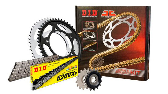 Σετ D.I.D – JT με χρυσή – μαύρη X-Ring αλυσίδα για Honda X-ADV 750