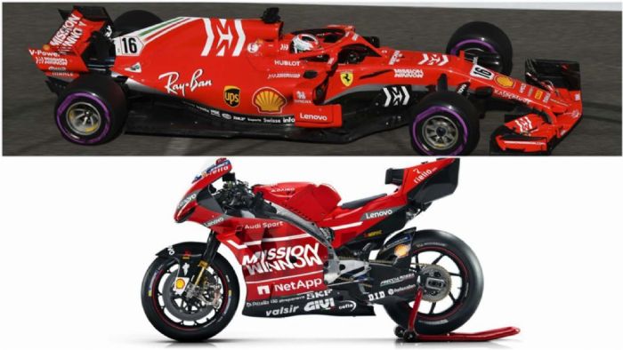 H Ducati εμπνέει τα νέα χρώματα της Ferrari F1! H Ducati εμπνέει τα νέα χρώματα της Ferrari F1!