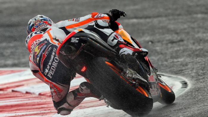 Δεν μπορούσε να βρει πρόσφυση στο Misano. Δεν μπορούσε να βρει πρόσφυση στο Misano.