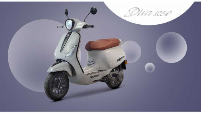 Daytona Diva 125e (LX): Κομψή γοητεία Daytona Diva 125e (LX): Κομψή γοητεία