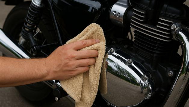 Με αυτόν τον τρόπο θα έχεις γυαλιστερό χρώμιο στη μοτοσυκλέτα σου με 0 ευρώ!