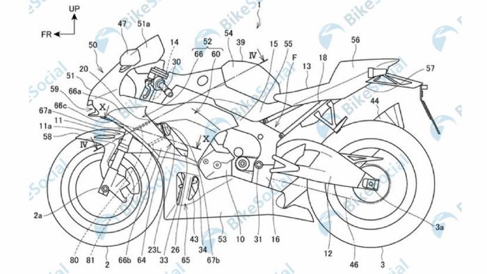 Τα τεχνικά σχέδια της Honda για την τεχνολογία ενεργής αεροδυναμικής.