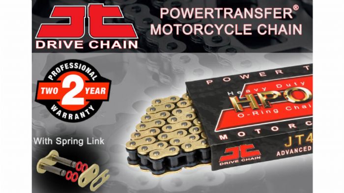 Αλυσίδα JT χρυσή 428 HPO μεγάλης αντοχής