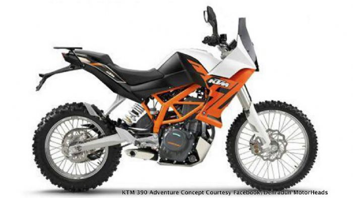 Μια υποθετική μορφή του αναμενόμενου, σύμφωνα με το Autocar Professional, ΚΤΜ 39 Μια υποθετική μορφή του αναμενόμενου, σύμφωνα με το Autocar Professional, ΚΤΜ 390 Αdventure.