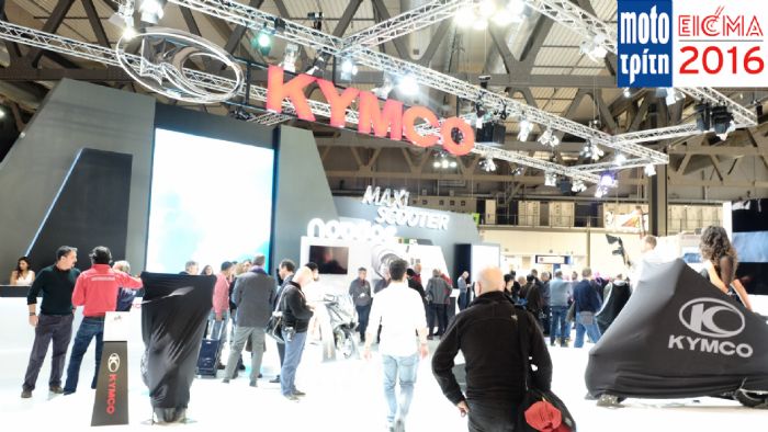 Το περίπτερο της KYMCO μέσα από τον φωτογραφικό φακό του Moto Τρίτη!