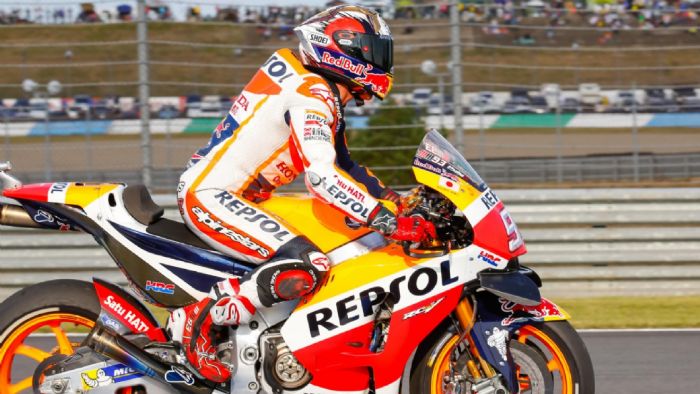 Πρωταθλητής για το 2016 ο Marc Marquez, σε ένα επεισοδιακό για τους μεγάλους του Πρωταθλητής για το 2016 ο Marc Marquez, σε ένα επεισοδιακό για τους μεγάλους του αντιπάλους Grand Prix.