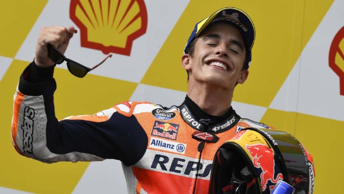 O Marc Marquez στο podium της Μαλαισίας O Marc Marquez στο podium της Μαλαισίας