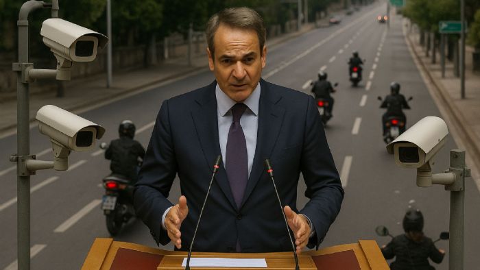 Ο Κυριάκος Μητσοτάκης ανακοίνωσε την τοποθέτηση 1.500 καμερών στο οδικό δίκτυο της Αττικής, κατά την παρουσίασή του για τον νέο Κώδικα Οδικής Κυκλοφορίας (ΚΟΚ) στη Βουλή.
