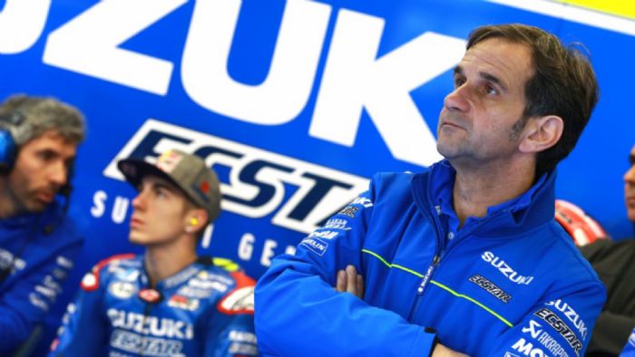 Ο αρχηγός της Suzuki Davide Brivio! Ο αρχηγός της Suzuki Davide Brivio!
