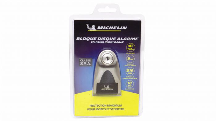 Κλειδαριά δισκοφρένου MICHELIN με συναγερμό 10 mm INOX