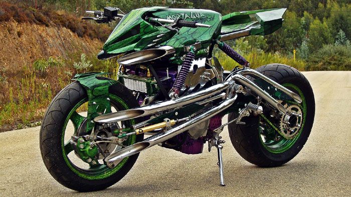 Mortagua #4. Εναλλακτικό σύστημα διεύθυνσης, τσεκ. Πολλές εξατμίσεις που βγαίνου Mortagua #4. Εναλλακτικό σύστημα διεύθυνσης, τσεκ. Πολλές εξατμίσεις που βγαίνουν όπου θέλει ο άνθρωπος, τσεκ. Εξωγήινη εμφάνιση, τσεκ.