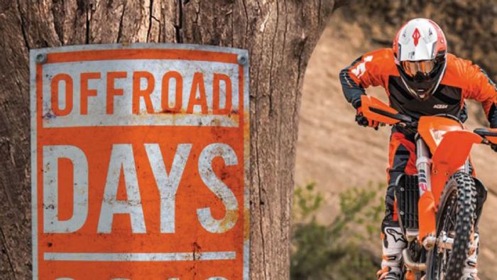 Οδηγήστε τις χωμάτινες μοτοσυκλέτες της KTM και της Husqvarna στα Off-Road Days Οδηγήστε τις χωμάτινες μοτοσυκλέτες της KTM και της Husqvarna στα Off-Road Days 2016!