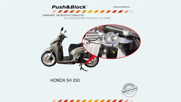 Push & Block κλειδαριά για Honda SH 350 / Forza 350 / ADV 350 2022