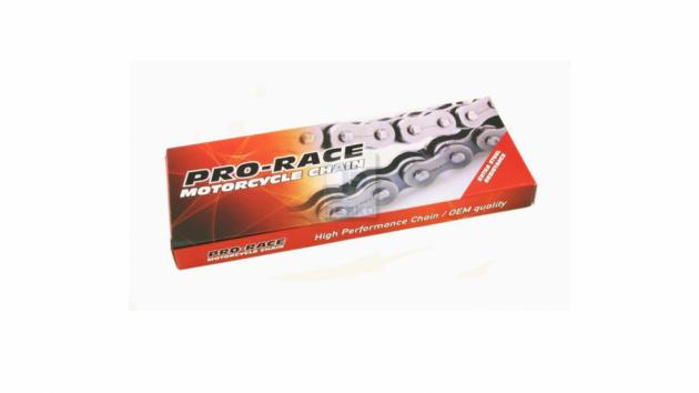 Η υψηλής απόδοσης αλυσίδα 428 112L της Pro Race είναι ιδανική για σπορ παπιά όπως το Crypton X 135. 
