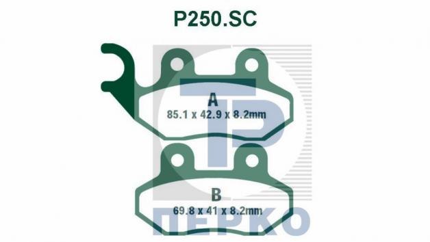 Τακάκια για scooter της Premier P250.SC