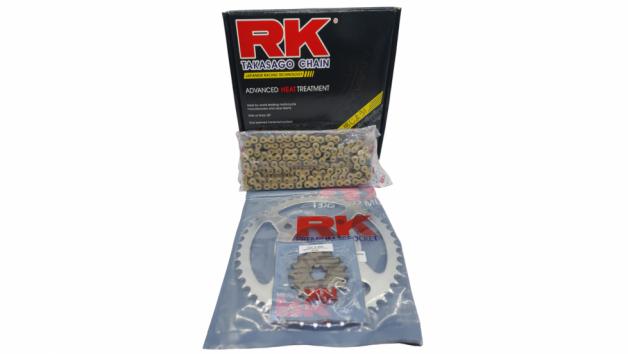 RK kit με χρυσή ενισχυμένη αλυσίδα HSB για όλα τα παπιά