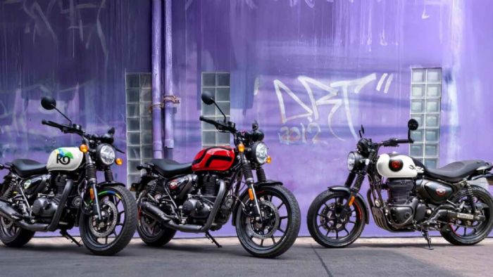 Το νέο Hunter 350 θα διατίθεται σε τρία νέα χρώματα με χαρακτηριστικά ονόματα Το νέο Hunter 350 θα διατίθεται σε τρία νέα χρώματα με χαρακτηριστικά ονόματα