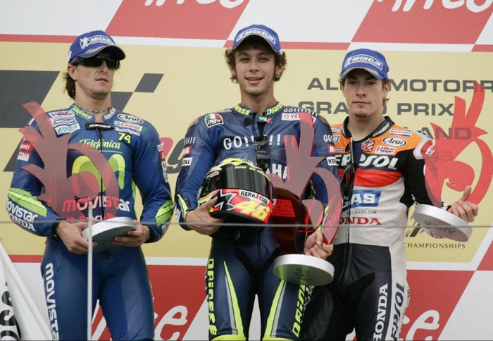Rossi: 76 wins…sorry Mike