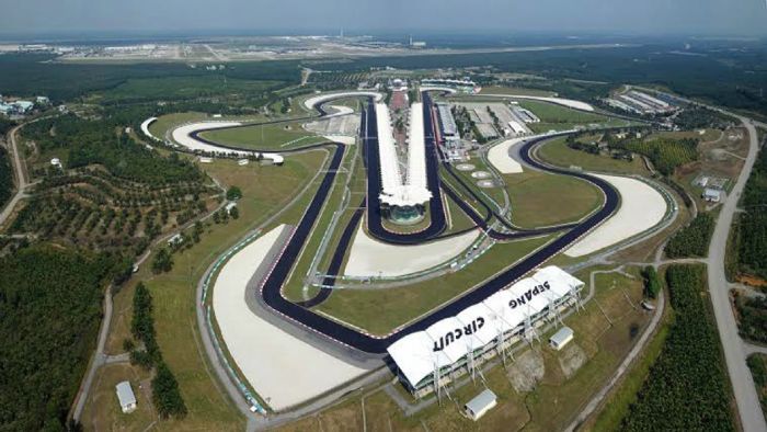 Πανοραμική φωτογραφία της πίστας της Sepang Πανοραμική φωτογραφία της πίστας της Sepang